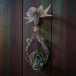Kirks Folly Enchanted Dragon Wall Decor‎ - Green and Gold